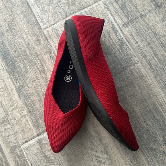 Rothy’s Chili red pointed flats - Picture 3 of 5